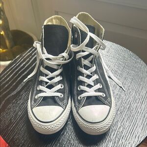 Converse Black and White High-Top Sneakers